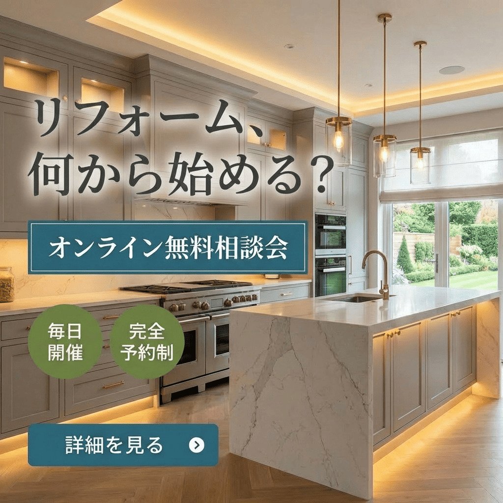 ご自宅から、気軽にプロに相談。リフォームオンライン相談会｜株式会社真建のイベント
