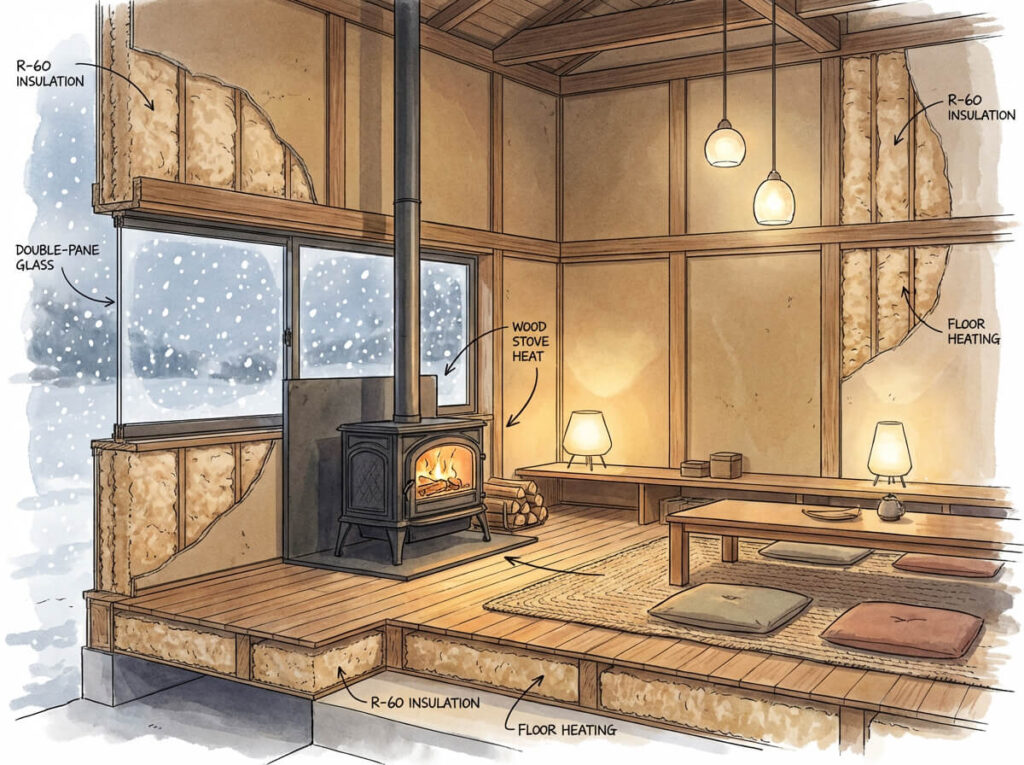 古民家再生の「寒冷地仕様」費用は？断熱リフォーム・薪ストーブ導入のコスト感