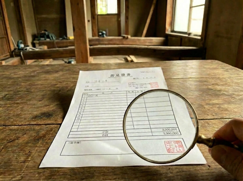 古民家再生の業者「見積もり」でチェックすべき重要項目｜「一式」は危険？追加費用を防ぐプロの見方