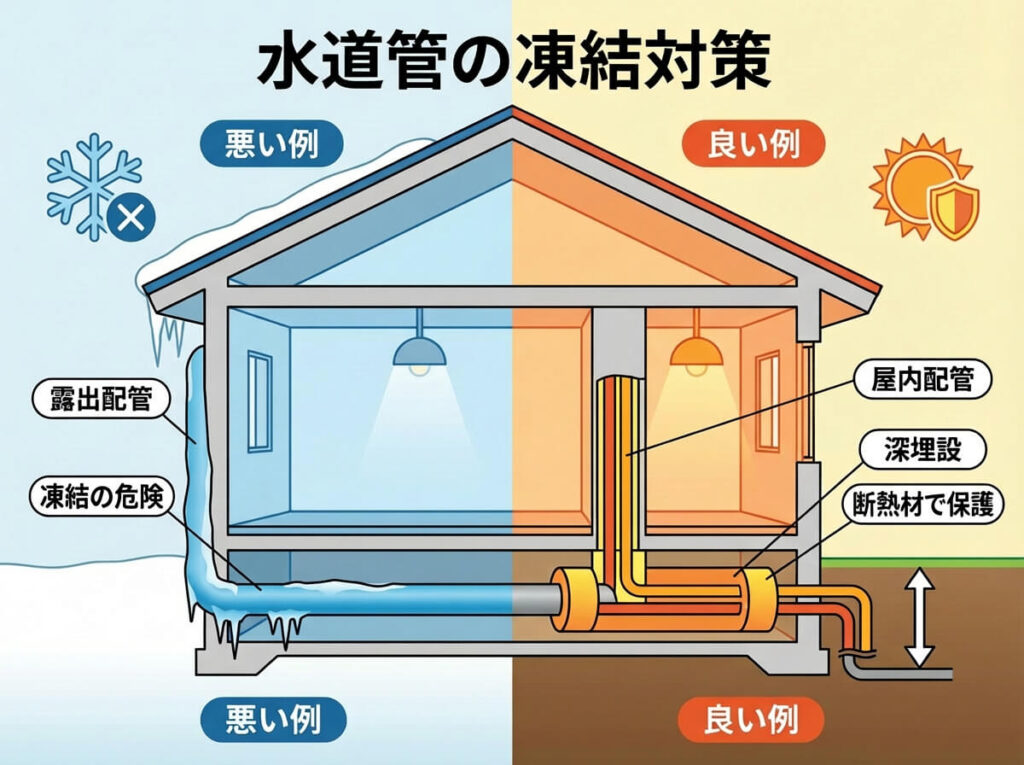 長野の「水回り」凍結対策｜ヒーター代を節約！水抜き不要？リノベでできる根本的な予防法