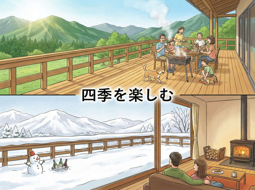 寒冷地（長野）でウッドデッキは本当に必要？雪国の常識を覆す「四季の活用法」と導入メリット