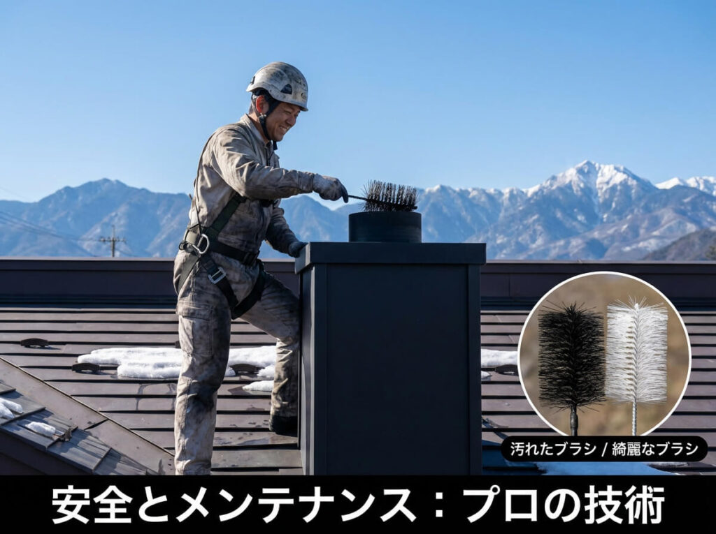 薪ストーブの「煙突掃除」は自分でできる？費用と頻度｜命を守るメンテナンスの鉄則