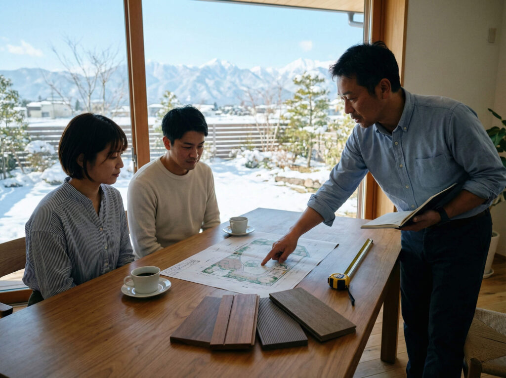 長野県でウッドデッキ・庭づくりを成功させる！寒冷地に強い業者の選び方